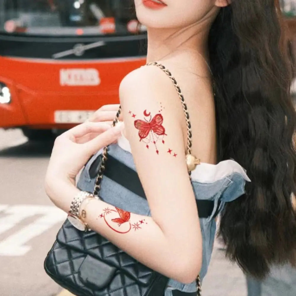 Butterfly Face Temporary Tattoo Stickers – INS Style Makeup Decals