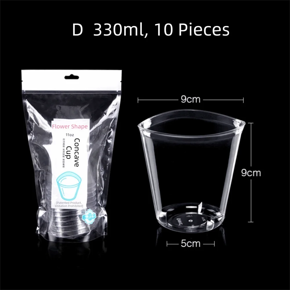 Clear Plastic Disposable Cups – Mini Mousse & Drink Cups 10/20pk