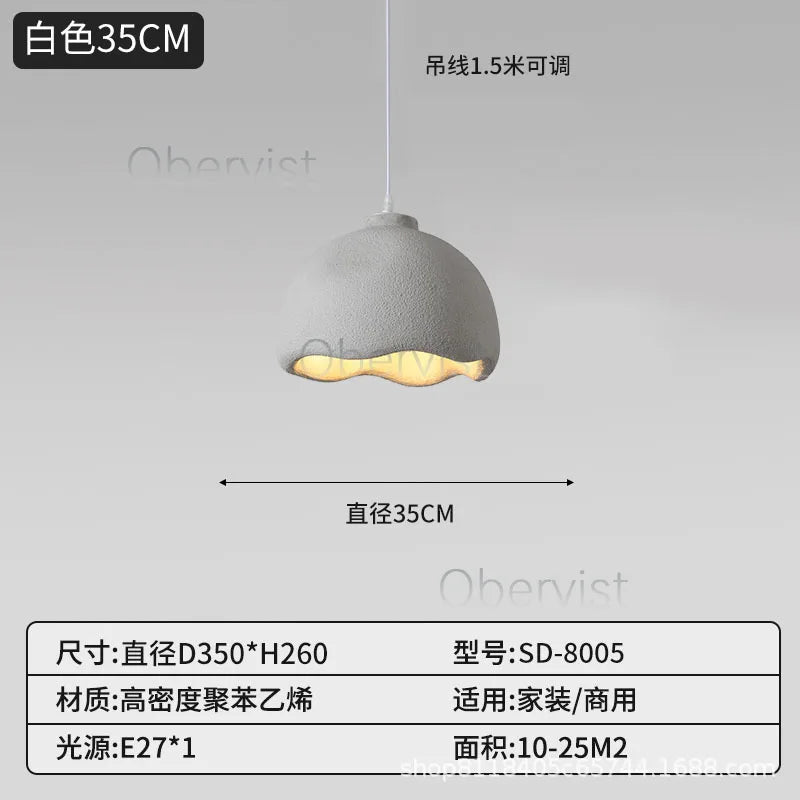 Wabi Sabi Pendant Light | Dimmable E27 LED Ceiling Fixture