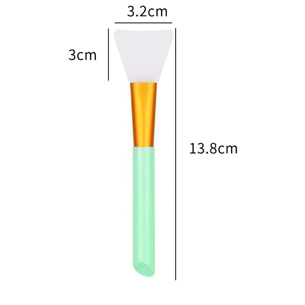 Silicone Facial Mask Brush Set – Soft, All Skin Types