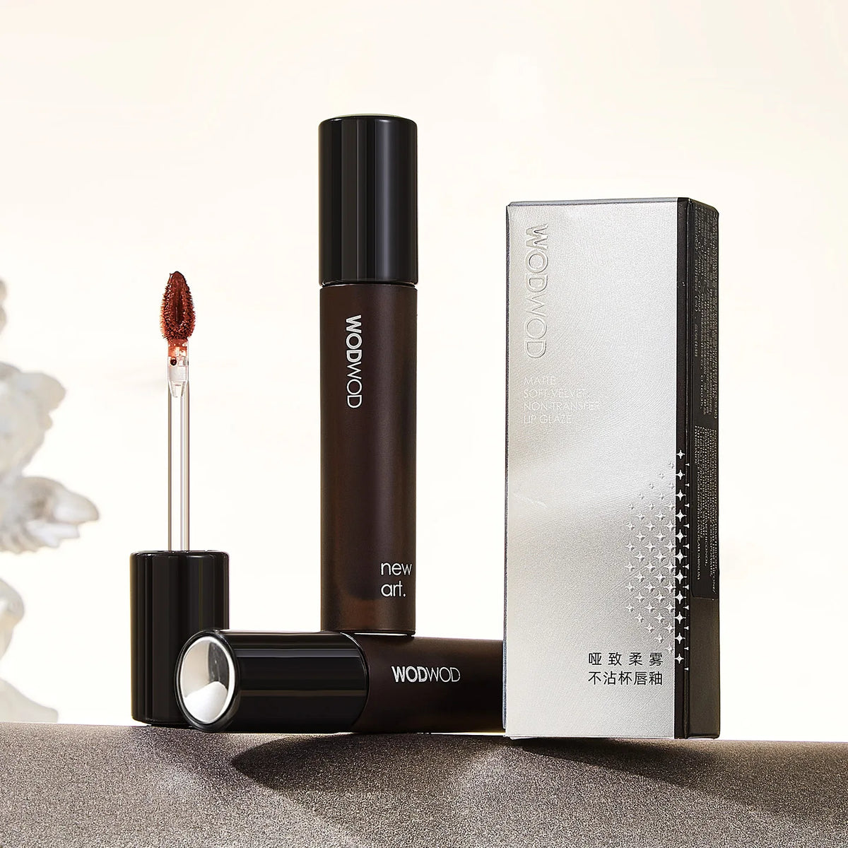 WODWOD Matte Soft Mist Lip Gloss – Non-Stick Long-Lasting Color