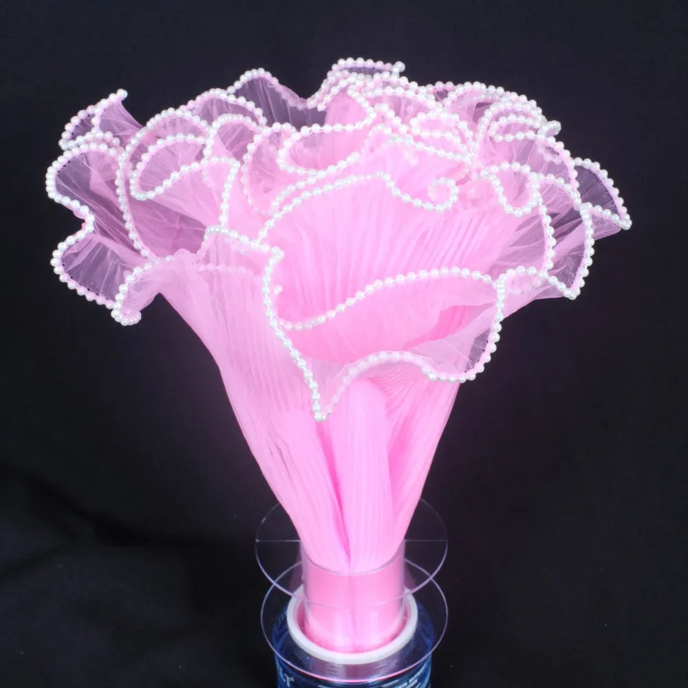 Pearl Lace Wave Mesh Flower Wrapping Roll – 28cm x 4 Yards