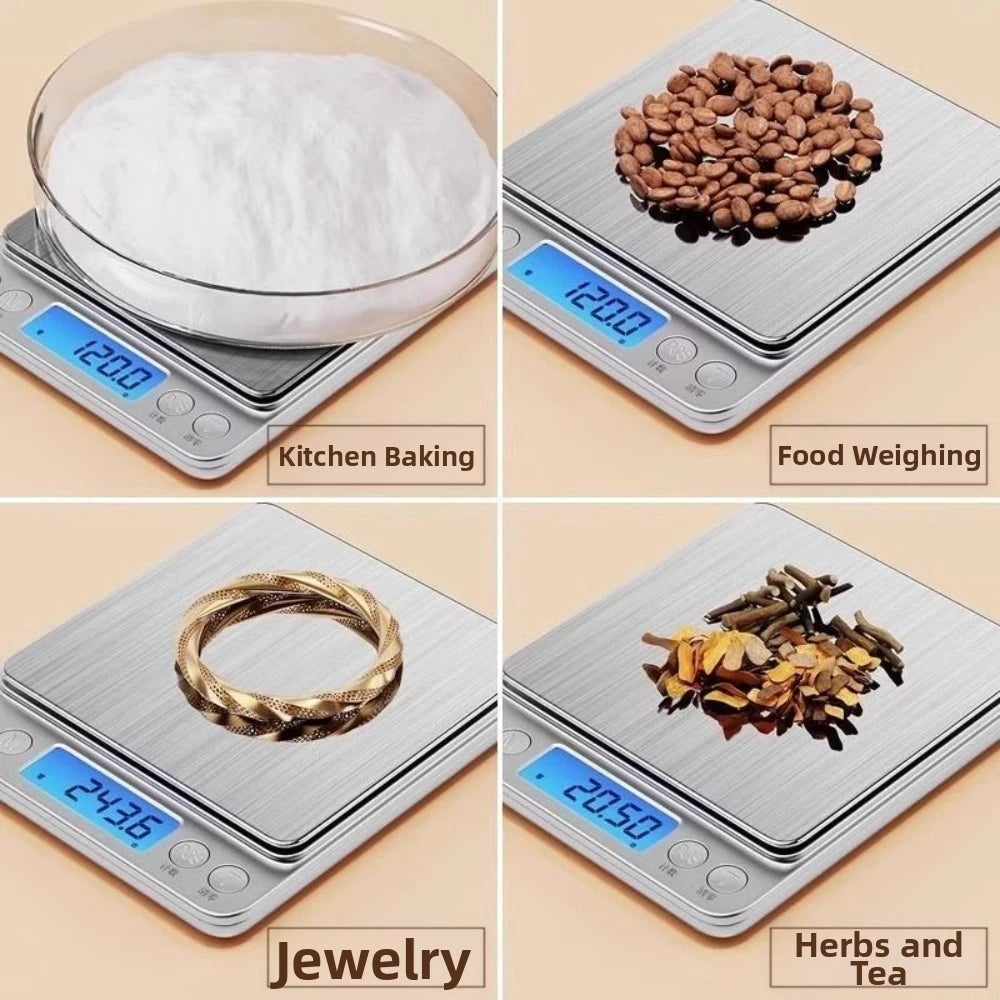 Digital Kitchen Scale 3000g 0.1g Precision LCD | Jewelry Scale