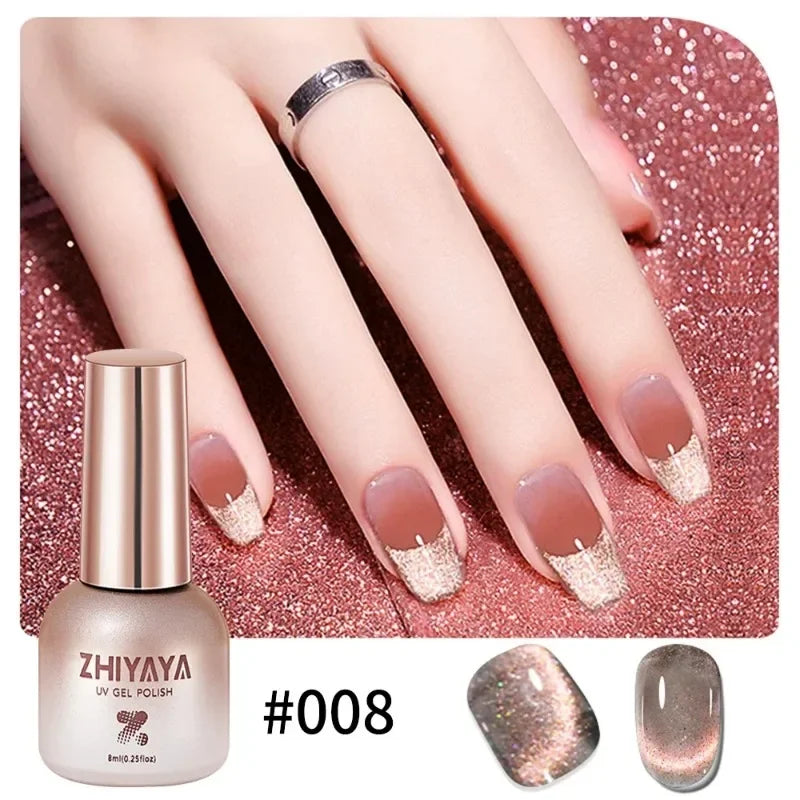 Handaiyan Black Cat Eye Magnetic Gel Nail Polish – 8ml