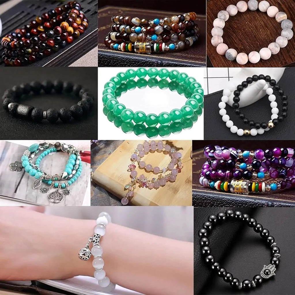 Natural Matte Gemstone Beads – DIY Jewelry Stone Strands 4–12mm