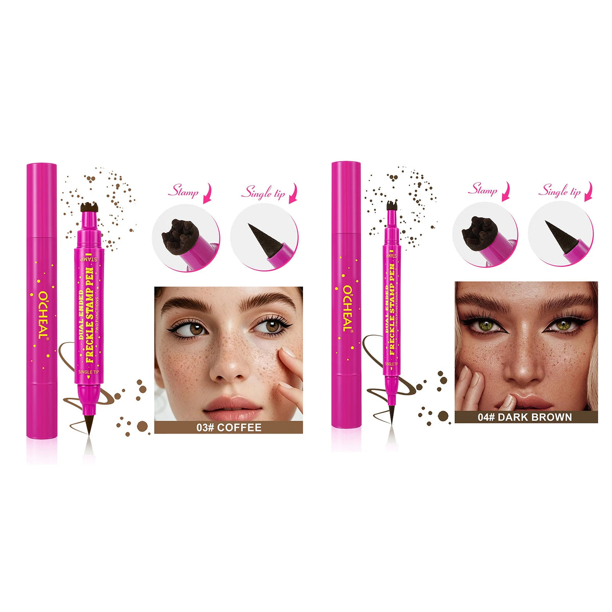 BOSUYA Dual-Ended Waterproof Faux Freckle Pen – Face Dotting
