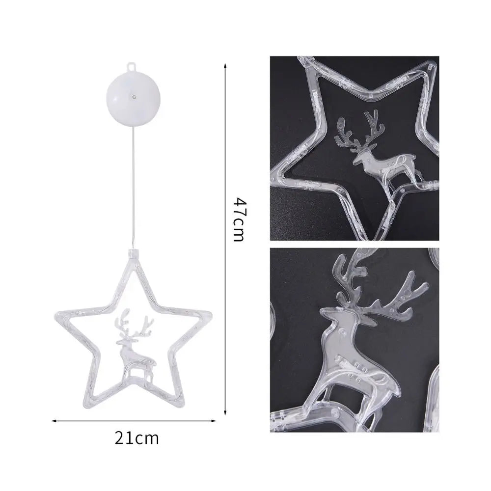 Christmas Santa LED Suction Cup Window Light – Battery Operated
