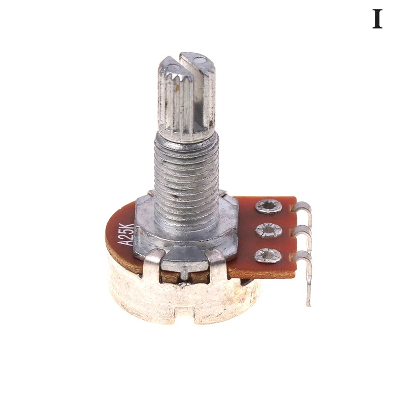 Splined Mini Potentiometer A/B Guitar Bass Tone Volume Pot
