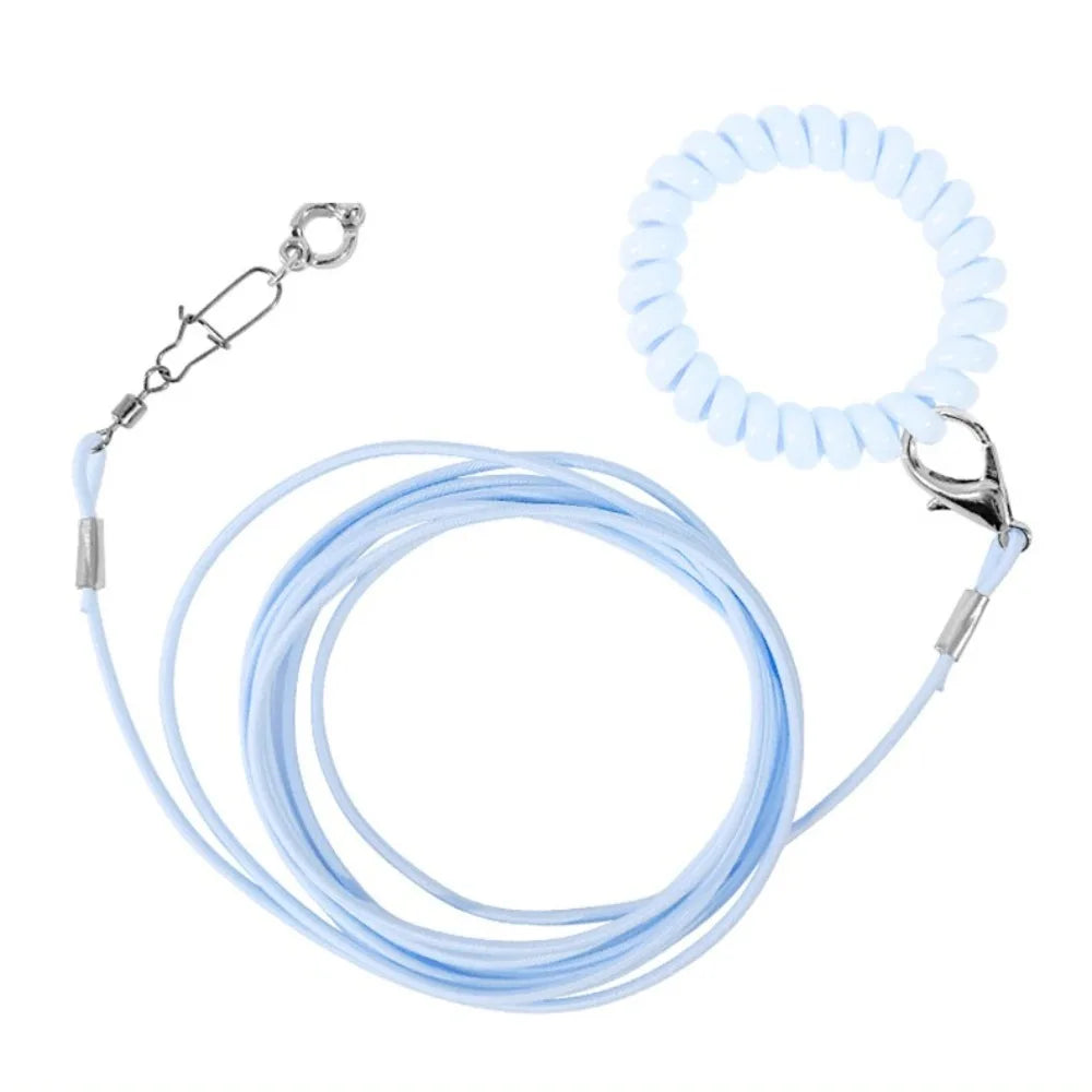 Elastic Parrot Training Leash – Metal Buckle Bird Foot Chain