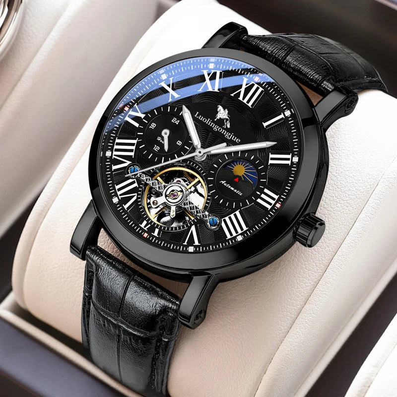 Tourbillon Skeleton Automatic Mechanical Watch for Men