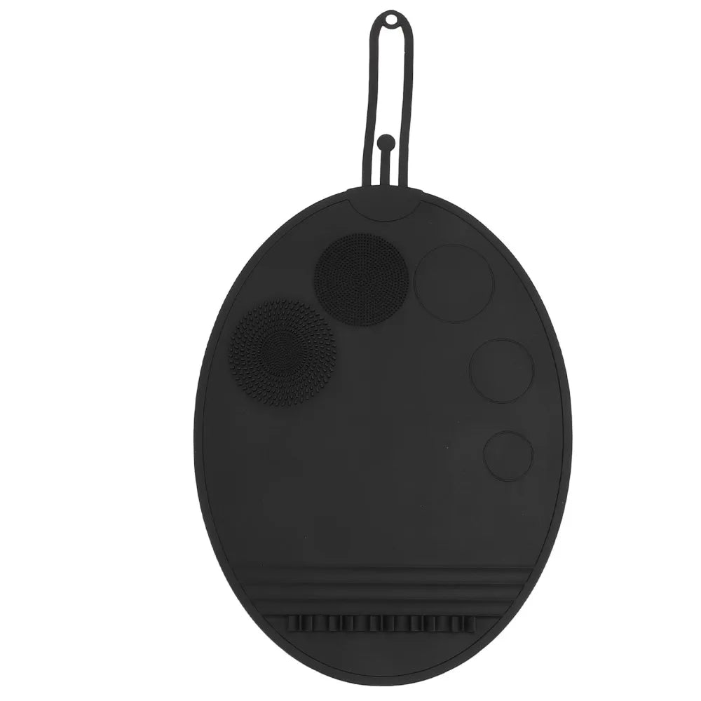Large Silicone Makeup Brush Cleaning Mat | Multi-Texture Scrubber