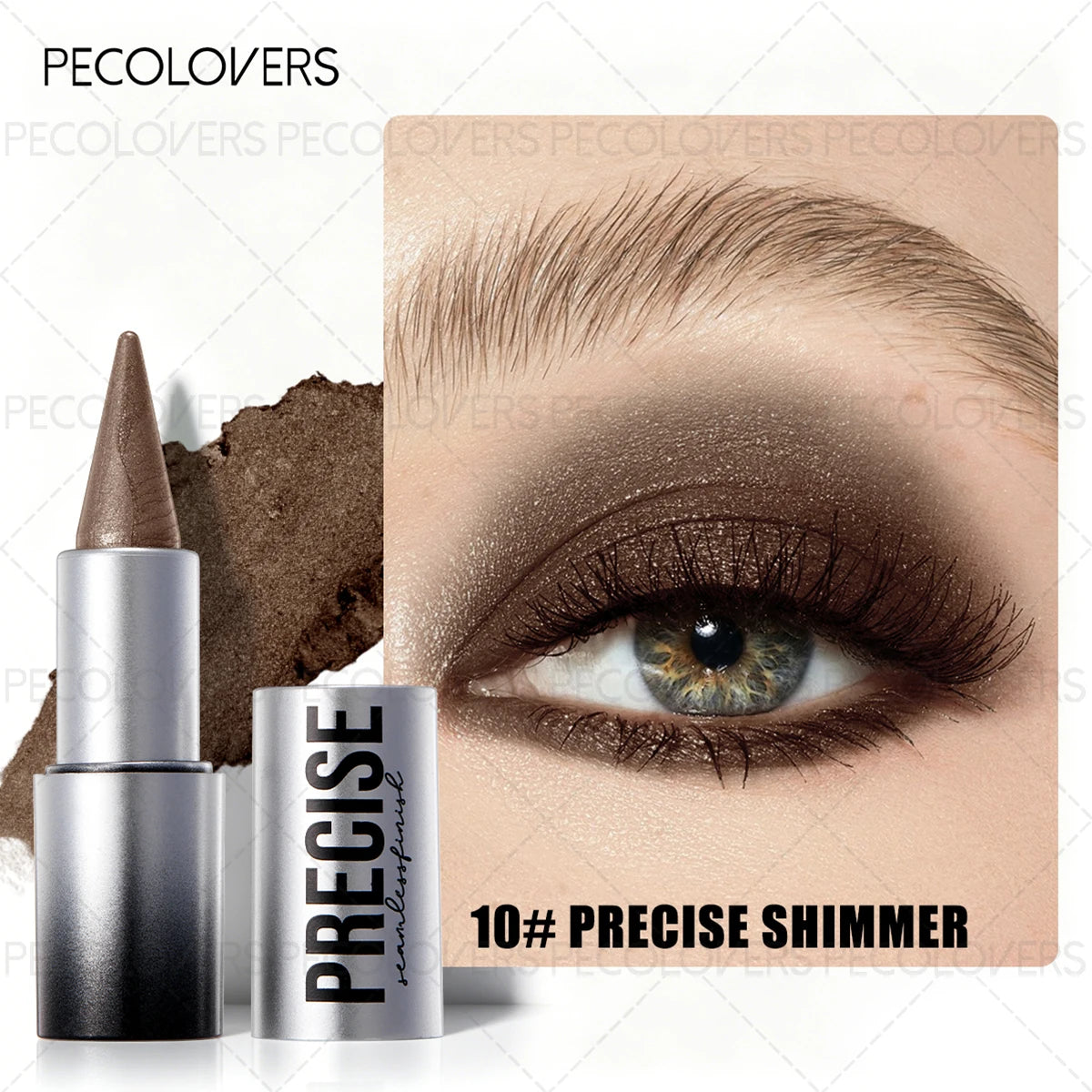 PECOLOVERS Matte Eyeshadow Palette & Waterproof Pencil Set