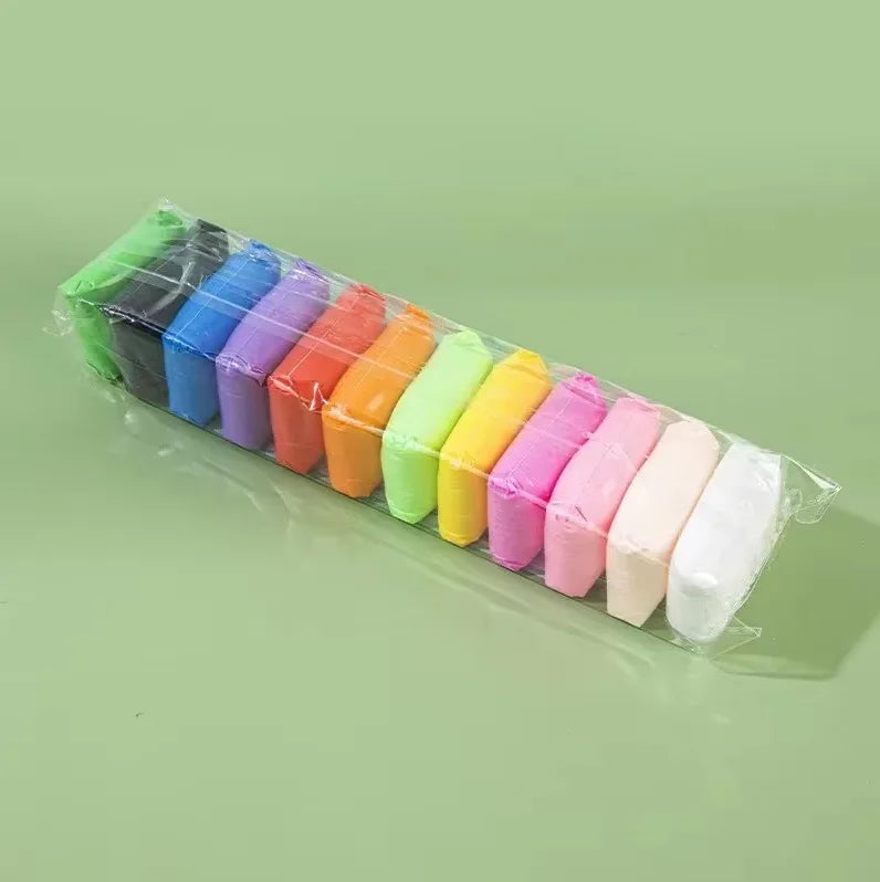 36-Color Air-Dry Clay Set with Carving Tools – Non-Toxic Kids