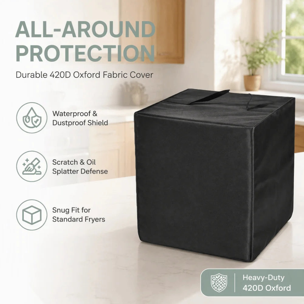 Waterproof Air Fryer Dust Cover – 420D Oxford Cloth & Handle
