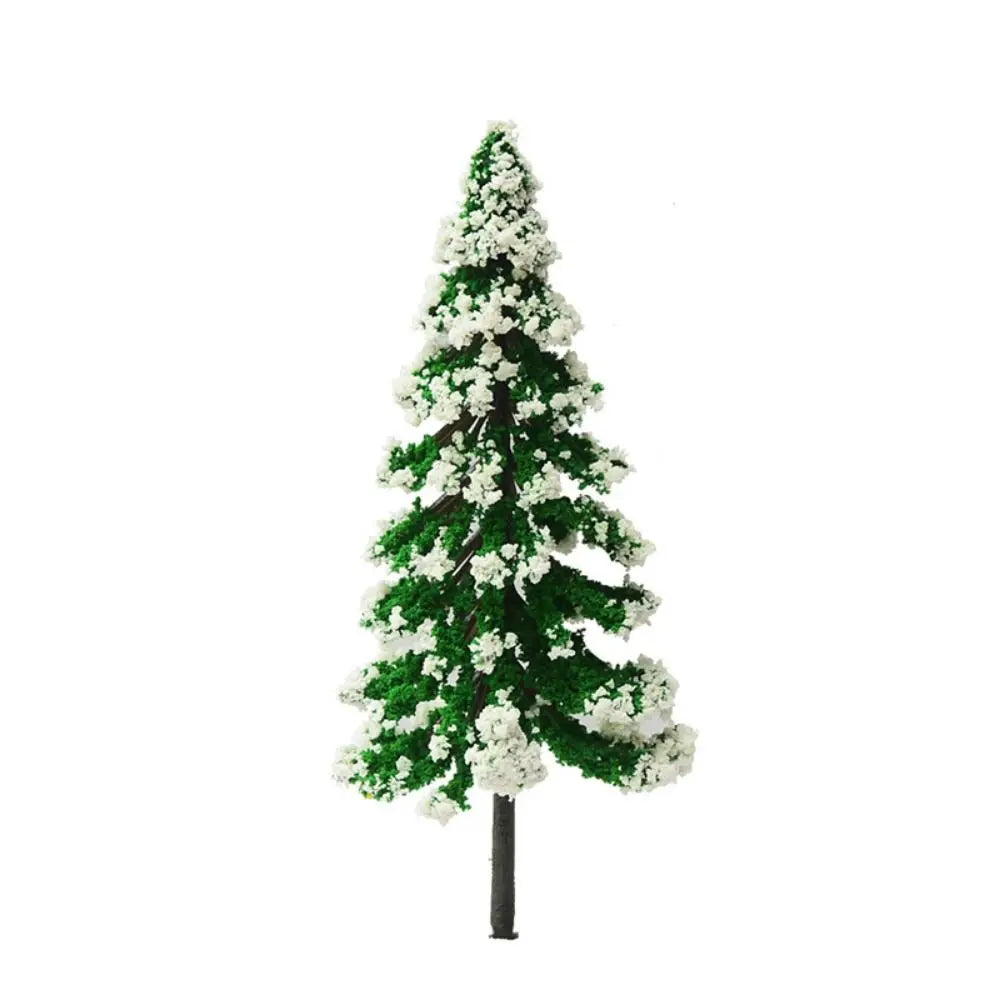 5-Pack Mini Snow Pine Model Trees – 6 Sizes Christmas DIY