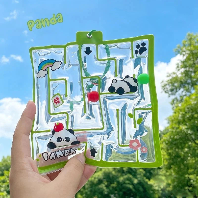 Water Bag Maze Squeeze Fidget Toy with Keychain | Backpack Pendant