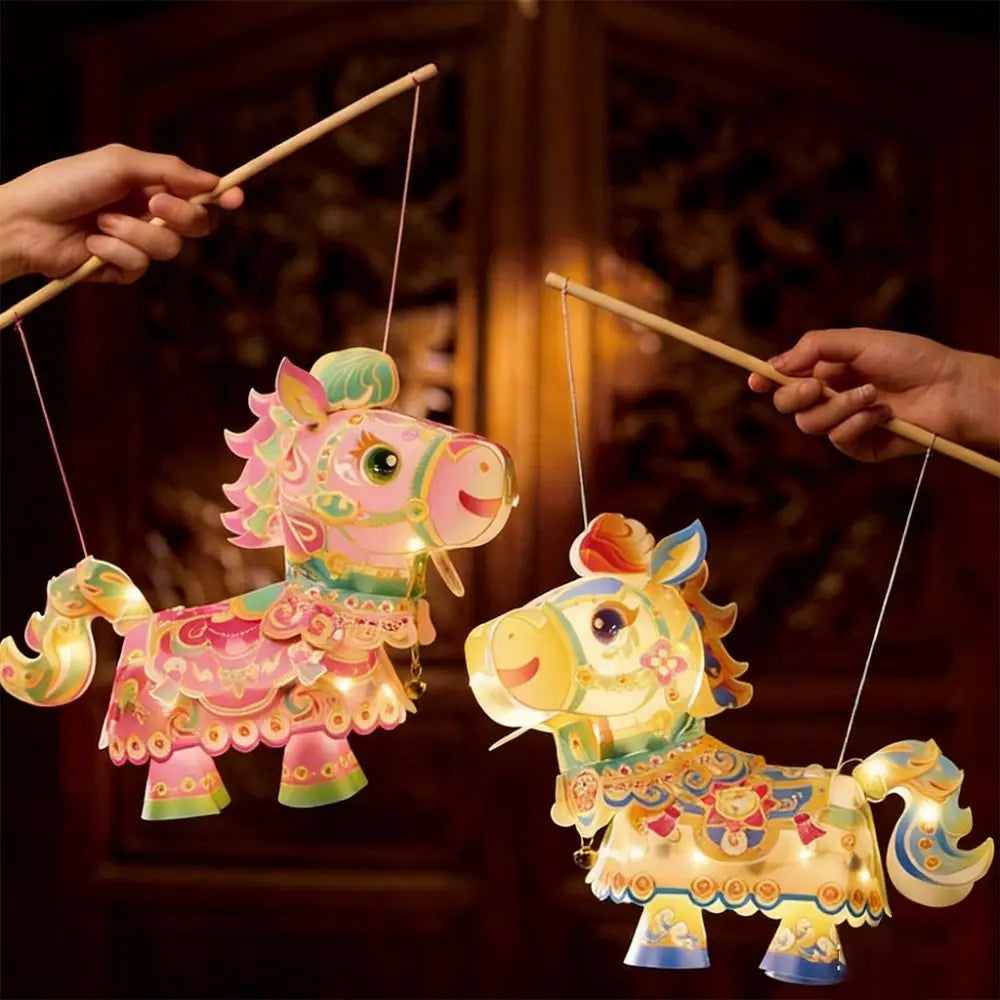 DIY Horse Lantern Kit – Waterproof Hanging New Year Decoration