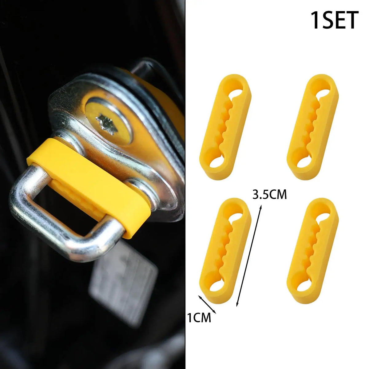 Universal Car Door Lock Silicone Buffer Cushion – 4-Pack