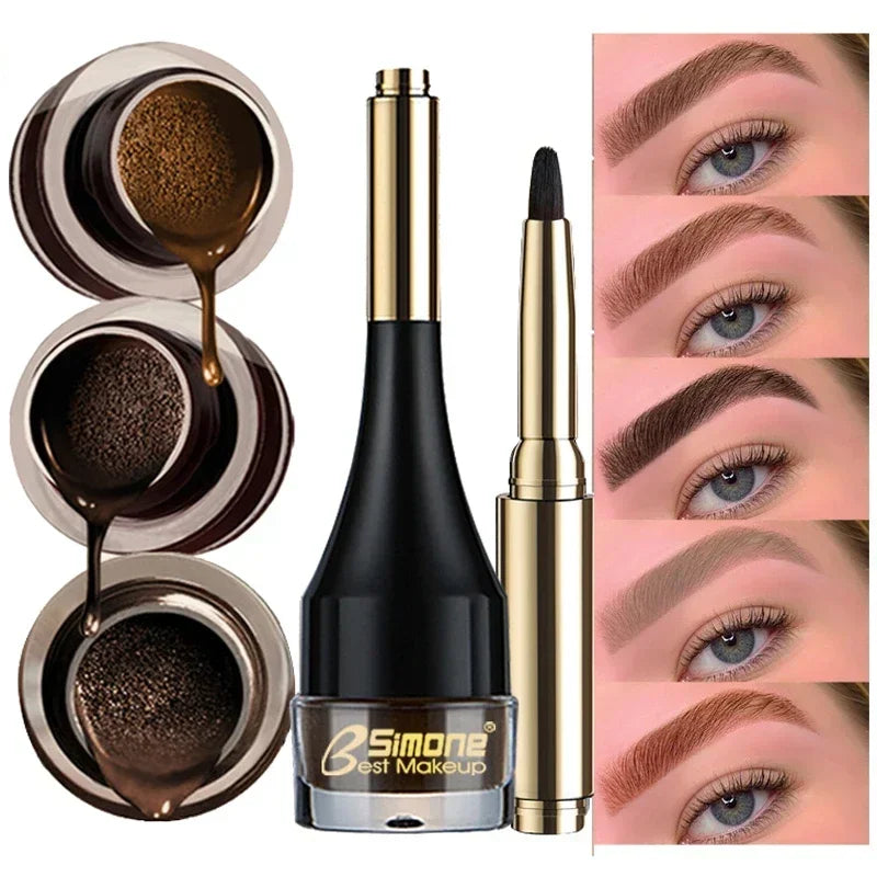 Waterproof Air-Cushion Eyebrow Cream – 4 Shades | Long-Lasting