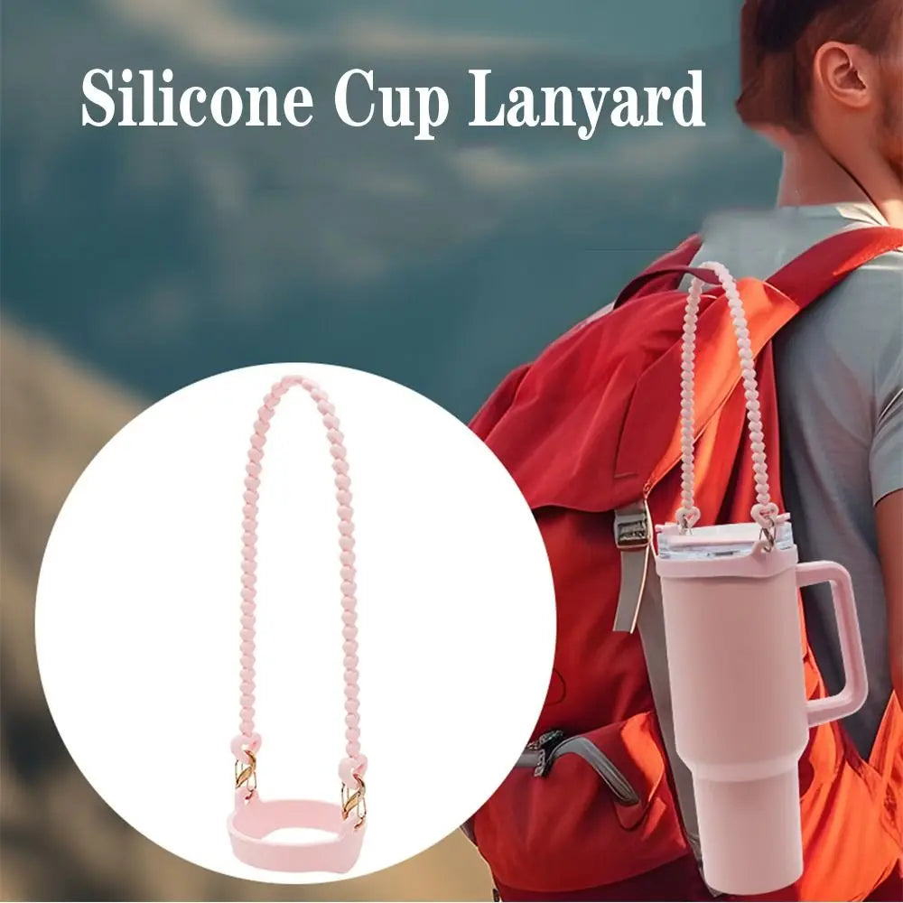 Silicone Water Bottle Sling Carrier – Anti-Slip Cup Strap