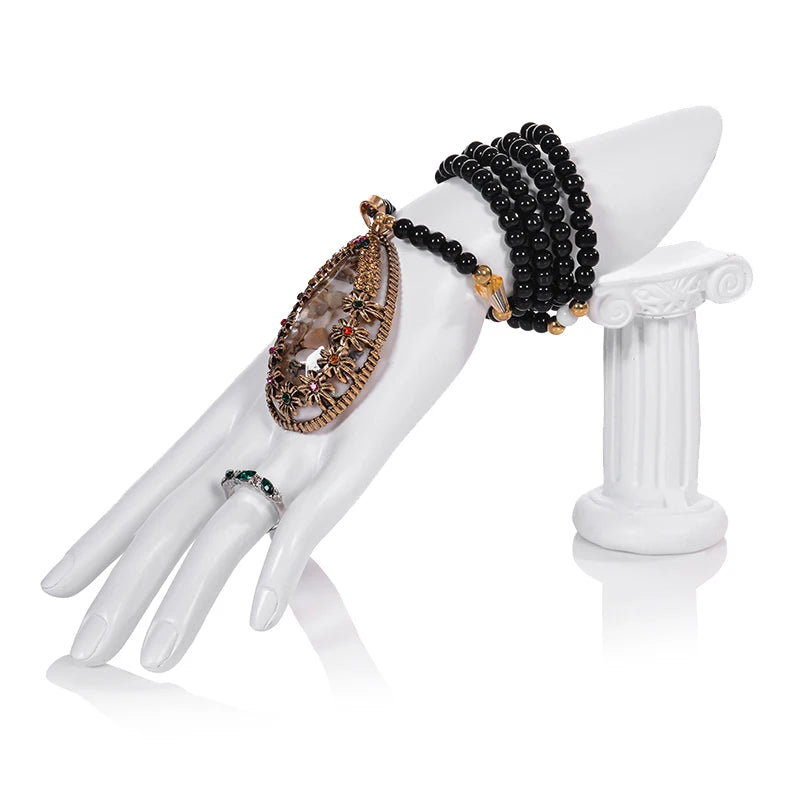 Resin Abstract Art Jewelry Display Bust & Mannequin Head Stand