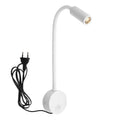 3W Gooseneck LED Wall Lamp – Plug-In Flexible Reading Sconce