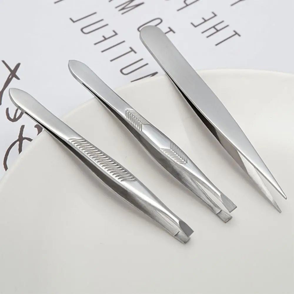 Stainless Steel Eyebrow Tweezers – Multipurpose Grooming Tool