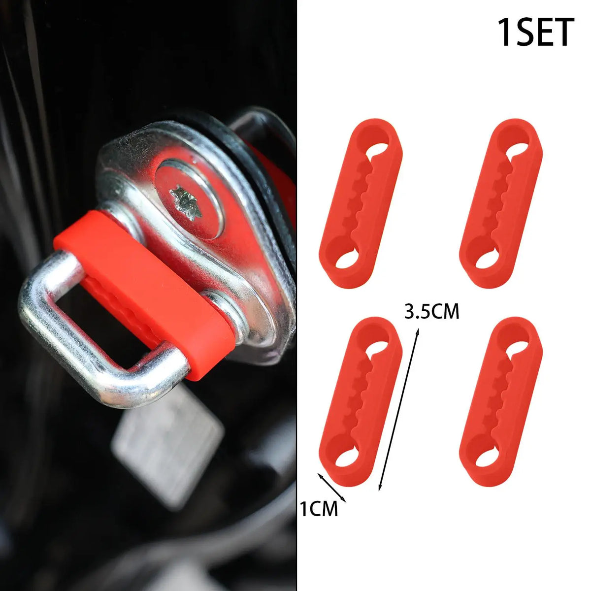 Universal Car Door Lock Silicone Buffer Cushion – 4-Pack