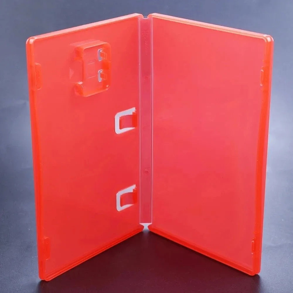 Switch 2 Game Card Case – Transparent Red Cartridge Holder Box