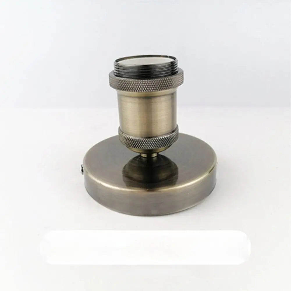 Vintage E27 Lamp Holder Socket – Electroplated Aluminum Bulb Base
