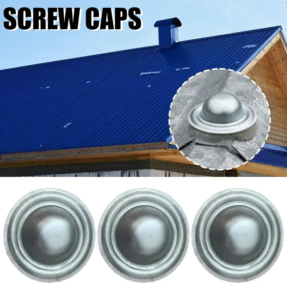 Metal Roof Bolt Caps – Watertight Screw Head Seals 5–100 Pcs