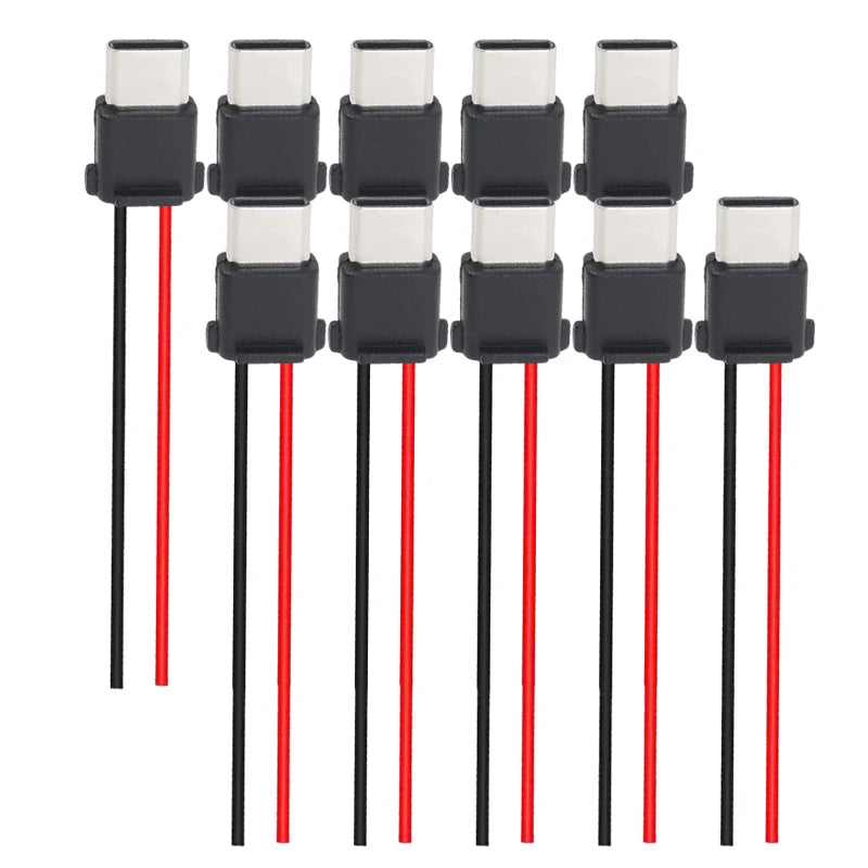 USB-C 2-Pin Waterproof Connector Male Female Solder Jack