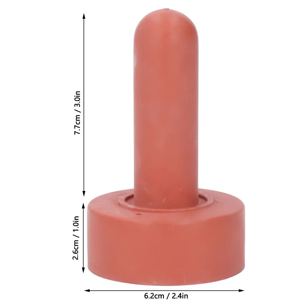 5-Pack Silicone Livestock Bottle Nipples – Calf & Farm Animal