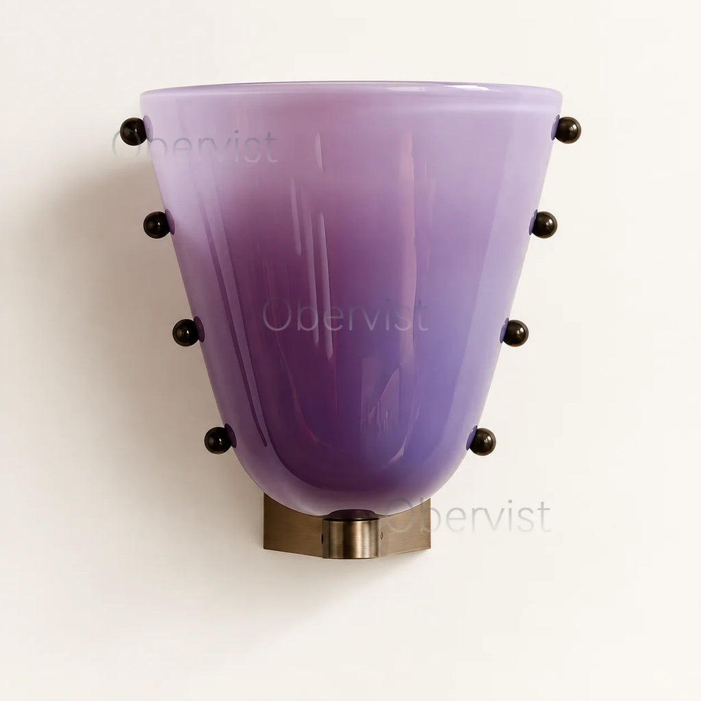 Vintage Teacup Stained Glass Wall Lamp – LED E27 Bedside Light