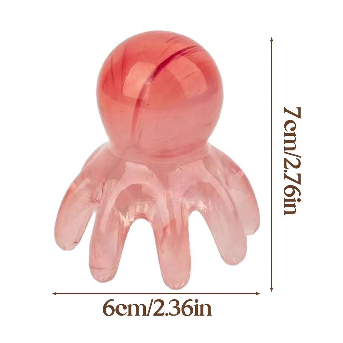 Octopus Scalp Massage Comb – 8-Tentacle Head Scratcher