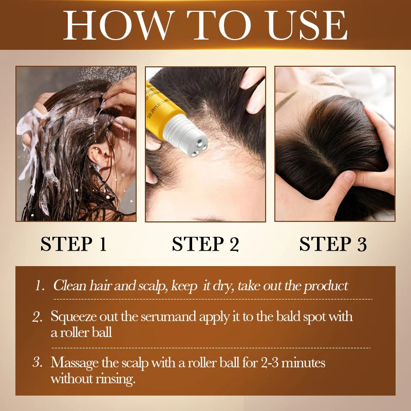 SADOER Batana Oil Roll-On Hair Growth Serum | Scalp Treatment