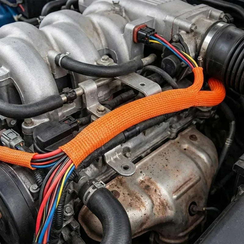 Heat Shrink Wire Loom Sleeve – Fire-Resistant Auto Harness Wrap