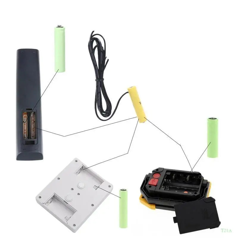 USB AAA Dummy Battery Power Supply Cable – Adjustable 1.5V–12V