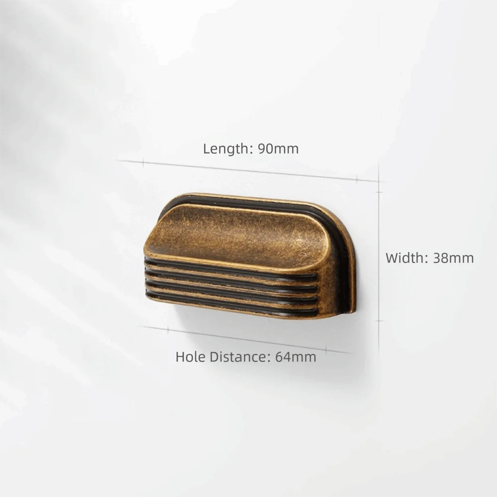 Zinc Alloy Hammered Cabinet Pulls – Antique Brass & Gold