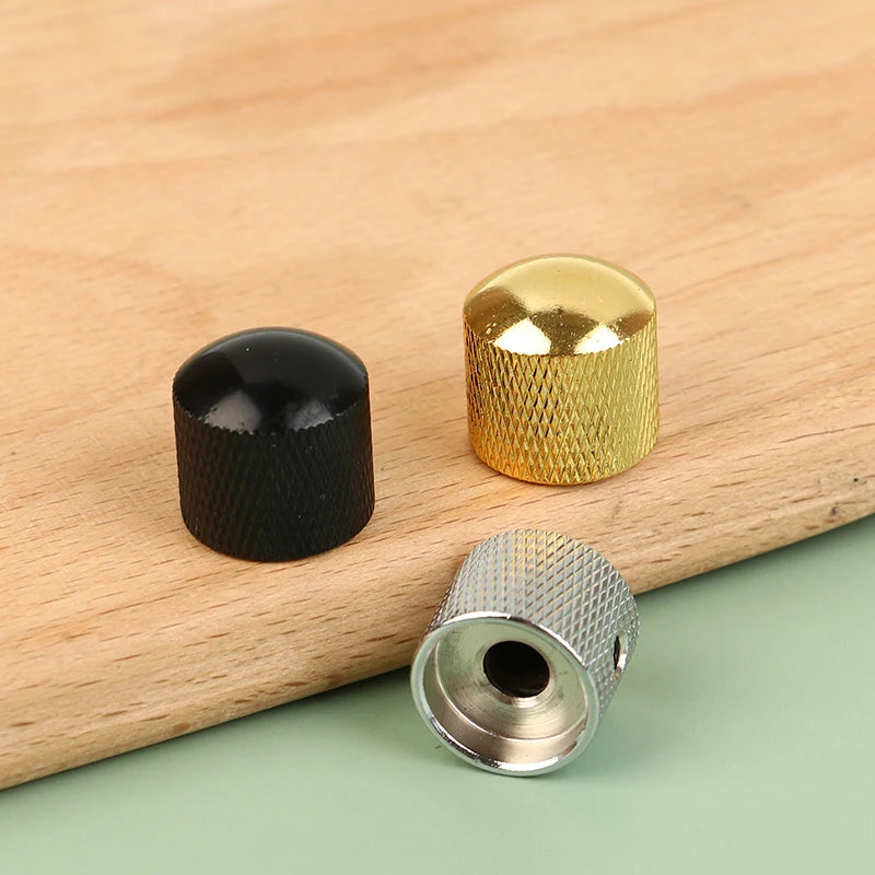 Metal Bass Guitar Tone Volume Knob – Push Cap Replacement