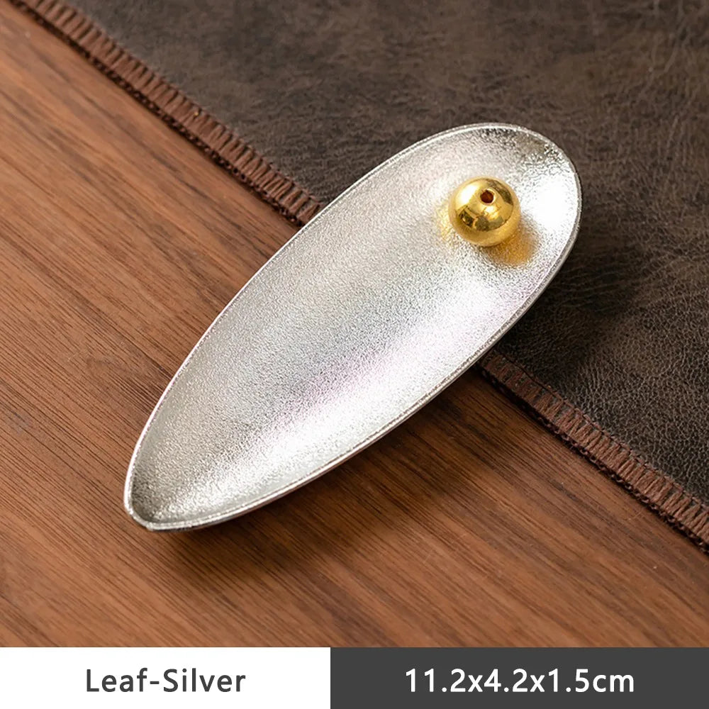 Lotus Incense Holder – Alloy Multi-Hole Incense Stick Base