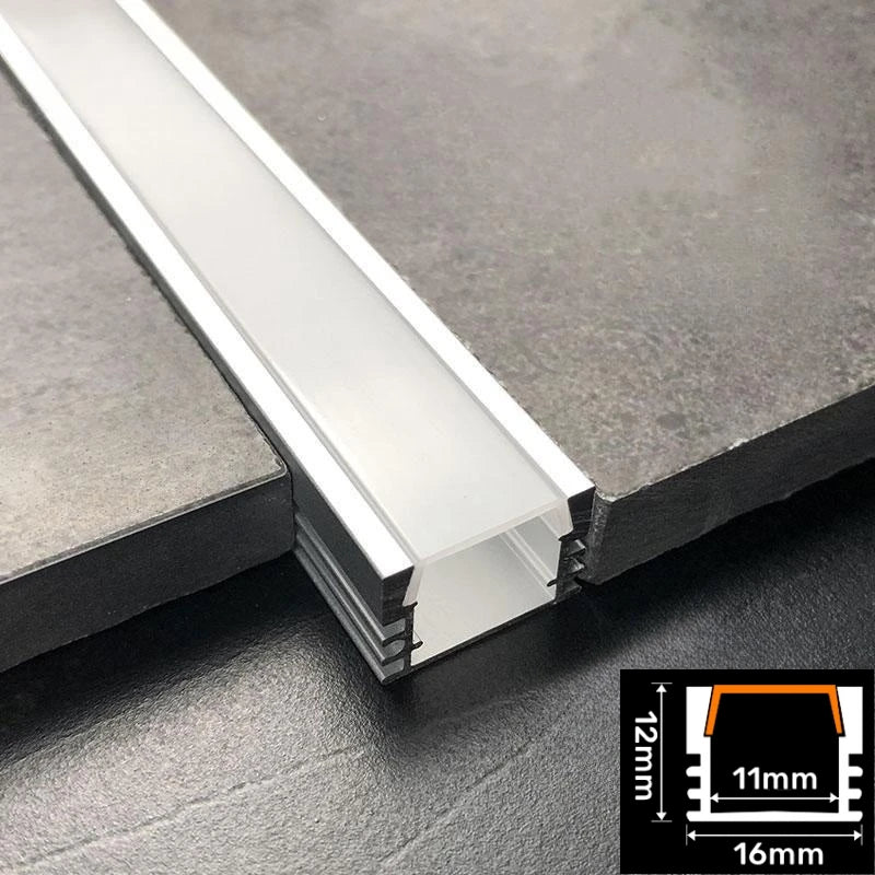 Recessed LED Aluminum Channel Profile V/U/YW Shape – 0.5m & 1m