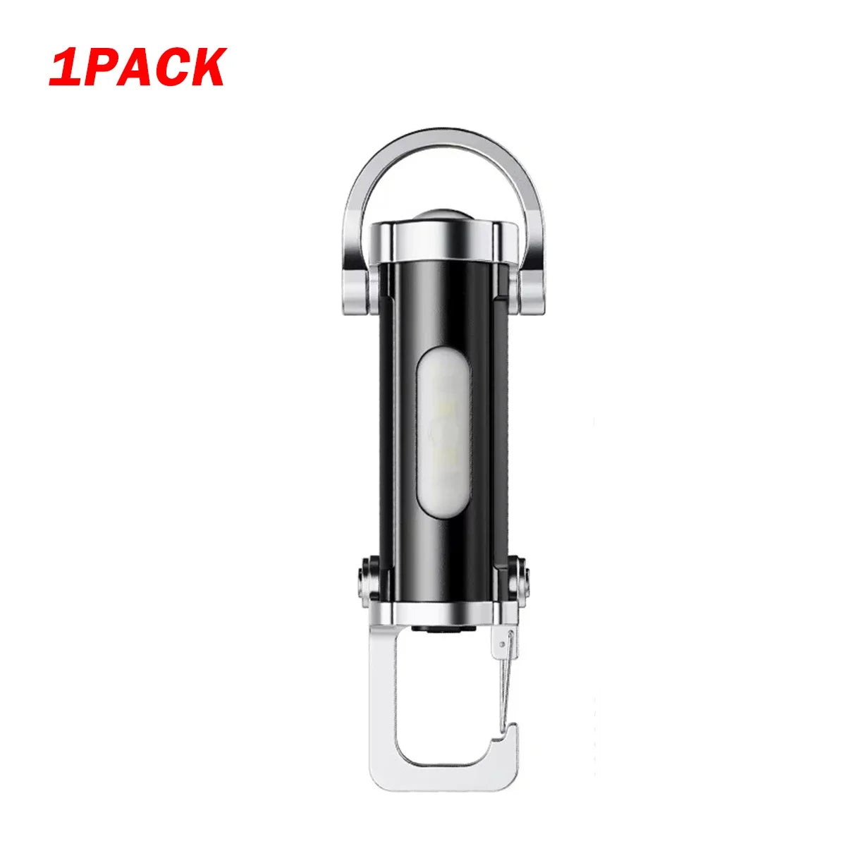 Rechargeable LED Keychain Flashlight – 7-Mode EDC Work Light