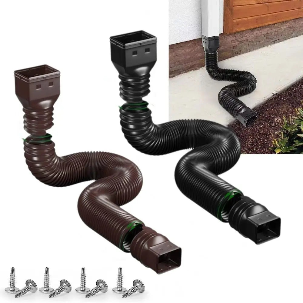 Retractable Gutter Downspout Extender – Adjustable PE Drain