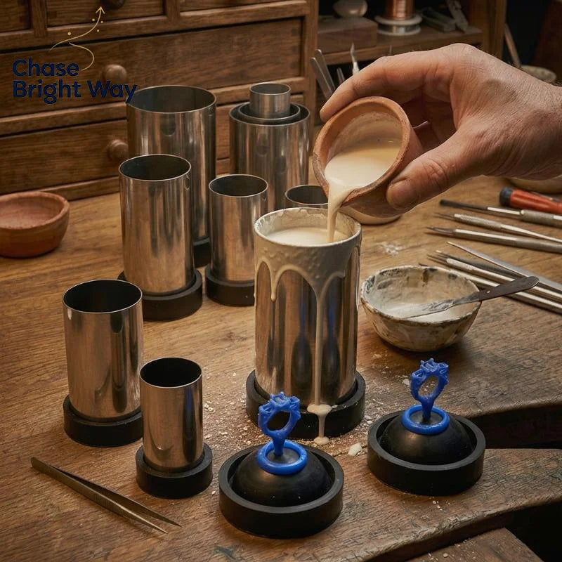 Lost Wax Casting Flask with Anti-Slip Rubber Base | Jewelry