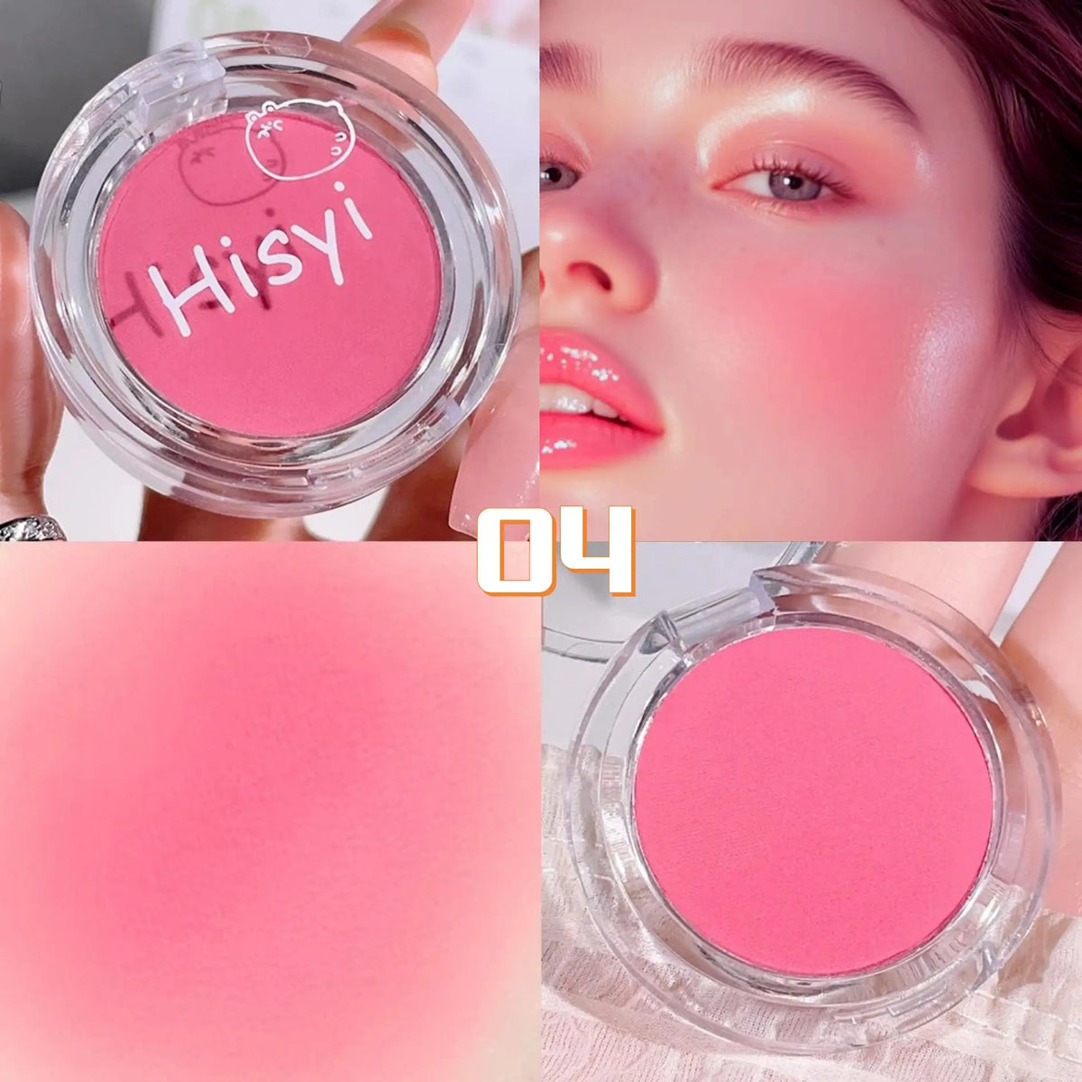 SAMMY Matte Blush Palette – Peach Pink Orange Cheek Contour
