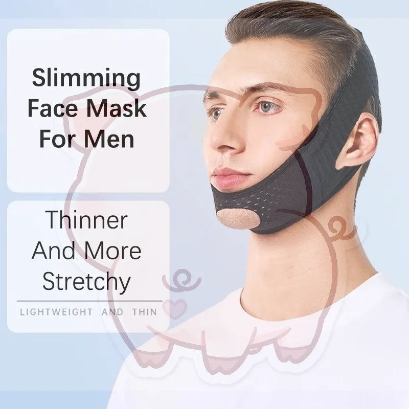 V-Line Face Slimming Mask – Adjustable Silicone Chin Lift Band