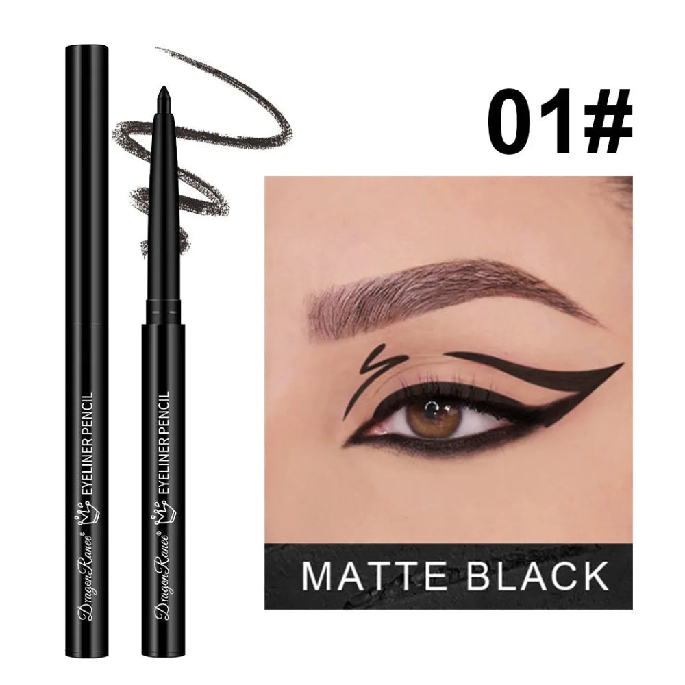 Waterproof Gel Eyeliner Pencil – Matte & Shimmer, 10 Colors