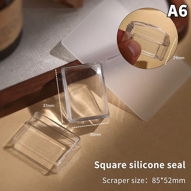 Silicone Nail Art Stamping Kit – Plate, Scraper & DIY Manicure
