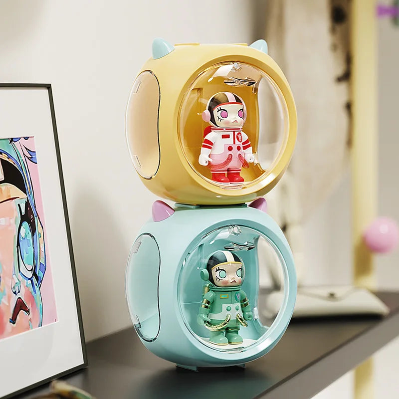 Transparent Figure Display Case – Stackable Magnetic Box